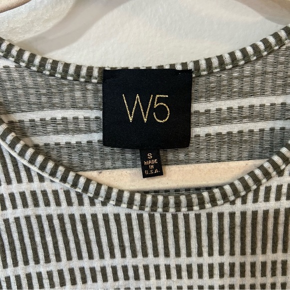 Anthropologie W5 Loose Black White Boho Pattern Sleeveless Tank Top Size Small - Picture 2 of 5